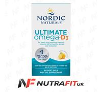 Nordic Naturals Ultimate Omega-D3 1280mg Lemon Softgels 60 Softgels