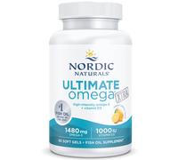 Nordic Naturals Ultimate Omega Xtra, 1480mg, High Strength Omega 3 Fish Oil Capsules with EPA, DHA and Vitamin D3, High Dose, Lemon Flavour, 60 Softg