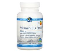 Nordic Naturals, Vitamin D3 5000, Orange, 5,000 IU, 120 Soft Gels