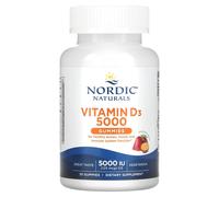 Nordic Naturals, Vitamin D3 Gummies, Passion Fruit, 5000 IU (125 mcg), 30 Gummies