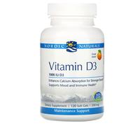 Nordic Naturals, Vitamin D3, Orange, 1,000 IU, 120 Soft Gels