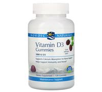 Nordic Naturals, Vitamin D3, Wild Berry, 1,000 IU, 120 Gummies