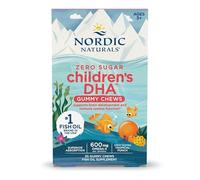 Nordic Naturals Zero Sugar Children’s DHA Gummy Chews - 30 Gummies - Sugar-Free Omega-3 Snack for Kids