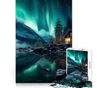 Nordic Nature at Night 1000 Pieces Jigsaw Puzzles for Adults Smart Toy Home Activity Accurate Cut Wall Art Decor (50x75cm)