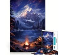 Nordic Nature Aurora Jigsaw Puzzle for Teenagers 1000 Pieces Memory Boost Indoor Play Image Assembly (38x26cm)