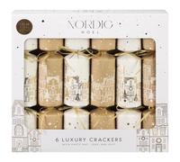 Nordic Noel Luxury Crackers 6pk - Add Some Scandinavian Charm To Your Christmas Tree Or Dinner Table With These Nordic Noel Luxury Crackers.