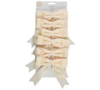Nordic Noel Pre-Lit Snowy Half Wreath 55cm - Easy To Attach To Your Christmas Tree, Wreath, Garland, And More, To Achieve A Timeless And Elegant Look This Christmastime (Cream)