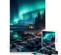 Nordic Northern Lights 1000 Piece Jigsaw Puzzles for Teenagers Jigsaw Memory Lift Light Relax Image Assembly (50x75cm)
