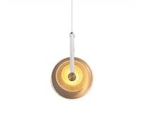 Nordic Pendant Lamp Clear Glass Polygon Drop Lights Copper Edging Spotlight Hanging Lamp Kitchen Island Light Fixture, Chaner for Bedroom Study Room Ceiling Light