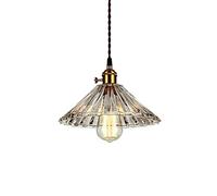 Nordic Pendant Light Lighting Clear Glass Shade Ceiling Drop Hanging Lamp Crystal Umbrella Chandelier E27 Base Bedroom Bedside Lamps Home Office Coffee Shop Change for the better