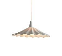 Nordic Pendant Light White Lotus Leaf Hanging Lamp Ceramic & Porcelain Ceiling Light High-Temperature Coating Vintage Loft Style Single-Arm Chandelier Modern Home Decor