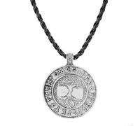 Nordic Pendant Necklace Ancient Motif Design Unisex Viking Jewelry Gift for Men Women