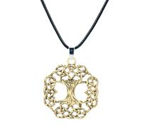 Nordic Pendant Necklace Ancient Motif Design Unisex Viking Jewelry Gift for Men Women