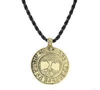 Nordic Pendant Necklace Ancient Motif Design Unisex Viking Jewelry Gift for Men Women