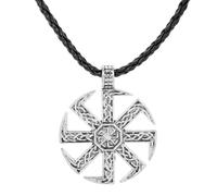 Nordic Pendant Necklace Ancient Motif Design Unisex Viking Jewelry Gift for Men Women