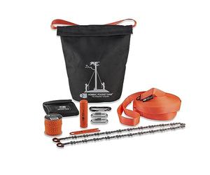 Nordic Pocket Saw Rope Saw Double-Sided Chain - The Arborist V.2-83 cm Rope Chainsaw for High Branches - Chain Saws for Cutting Trees - 11m Long Straps & Storage Bag - Tree Trimmer Long Reach