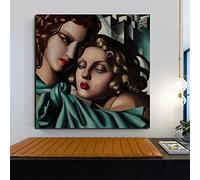 Nordic Poster Tamara de Lempicka Canvas Painting Print Living Room Home Decoration Wall Art Oil Painting Posters Pictures 30x30cm Frameless