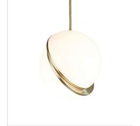 Nordic Postmodern Creative Global Chandelier Single Head Simple Domed Simplicity Ceiling Pendant Light Milk White Glass Lamp Shade Cafe Bar Restaurant LED Acrylic Bedside Hanging Lantern Dia 30CM