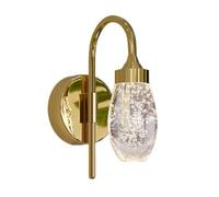 Nordic Postmodern Gold Wall Sconce Crystal Water Jellyfish Wall Light Aluminum Body Wall Lamp for Bedroom Living Room Bedside Hallway Staircase