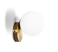 Nordic Postmodern Iron Art Wall Lamp Bedroom Bedside Light Cozy Living Room Restaurant Glass Round Ball Decor E14 Wall Lantern Sconce Fixture