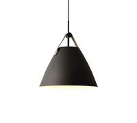 Nordic Postmodern Metal Lampshade - Elegant Pendant for Living Rooms and Kitchens (Natural Gray, 36cm)