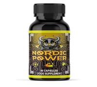 Nordic Power Capsules, NordicPower for Men, Energy & Vitality Support 60 Capsules/Slim Warriors