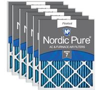 Nordic Pure 16x25x1 MERV 7 Pleated AC Furnace Air Filters 6 Pack