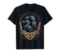 Nordic Raven Huginn & Muninn Norse Celtic Retro Mystical T-Shirt