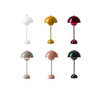 Nordic Rechargeable Flower Table Lamp Bedside Desk Lamp Mushroom Bedroom Table Decoration Night Table Lamp Night Lights -gt