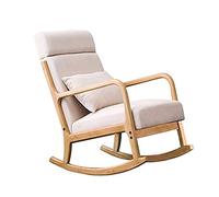 Nordic Rocking Chair - Stylish Recliner for Home Balcony & Leisure - Comfortable Lazy Sofa Chair for Relaxation & Napping Perfect for Living Room & Outdoor Use