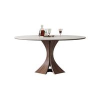 Nordic Round Dining Table Solid Wood with Rotating Top Modern Simple Sle Coffee Table for Living Room Ele Wooden Table for Home Decor