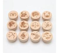 Nordic Round Wooden Cabinet Knobs Wood Cupboard Furniture Drawer Pulls Handles with Screws for Wardrobe Dresser Closet(Set1)