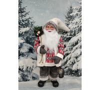 Nordic Santa Traditional Standing Father Christmas With Glasses 45cm