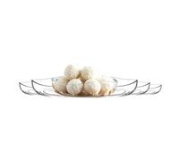 NORDIC SCHILLER Glass Dessert Bowls Set of 6, 195 ml Stackable Dessert Cups, Snack Bowls