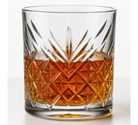 NORDIC SCHILLER Premium Whisky Glasses Set of 4 205ml 100% Lead Free Heavy Base Whiskey Glass, Tumbler Glasses, Scotch Bourbon Drinkware, Whisky Tumblers, Irish Whiskey