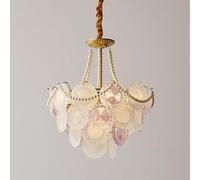 Nordic Schoolhouse Crystal Glass Hangiceililights European Stylearl Bead Large White Light Modern Round Coastal for Bedroom Diniroom Foyer En