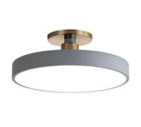 Nordic Semi-Recessed LED Ceiling Light - 3-Color Dimming Round Fixture with Acrylic Shade for Kitchen Island, Dining Room & Home Lighting Solutions