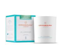 Nordic Serenity™ Scented 220g Candle Made with Essential Oils/High Fragrance Inclusion/Sustainable Natural Vegetable & Bees Wax/CRANBOURN® White Glass/Handmade in The UK