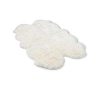 Nordic Sheep Real Sheepskin rug 170x110 | Sheepskin Rugs for Living room and Sofa | Bedside Rugs for Bedrooms | Large Fluffy rug is breathable & heat-regulating in color White