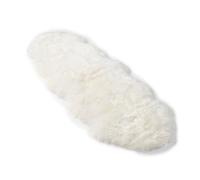 Nordic Sheep Real Sheepskin rug 170x60 | Sheepskin Rugs for Living room and Sofa | Bedside Rugs for Bedrooms | Large Fluffy rug is breathable & heat-regulating in color White
