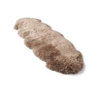 Nordic Sheep Real Sheepskin rug 170x60 | Sheepskin Rugs for Living room and Sofa | Bedside Rugs for Bedrooms | Large Fluffy rug is breathable & heat-regulating in color Light Brown