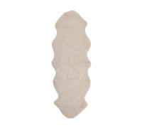 Nordic Sheep Real Sheepskin rug 170x60 | Sheepskin Rugs for Living room and Sofa | Bedside Rugs for Bedrooms is breathable & heat-regulating | Fluffy rug in color Light Beige