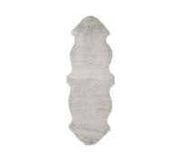 Nordic Sheep Real Sheepskin rug 170x60 | Sheepskin Rugs for Living room and Sofa | Bedside Rugs for Bedrooms is breathable & heat-regulating | Fluffy rug in color Light Grey