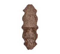 Nordic Sheep Real Sheepskin rug 170x60 | Sheepskin Rugs for Living room and Sofa | Bedside Rugs for Bedrooms | Large Sheepskin rug is breathable & heat-regulating | Fluffy rug in color Light Brown