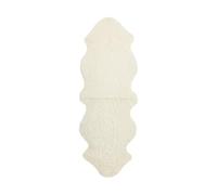Nordic Sheep Real Sheepskin rug 170x60 | Sheepskin Rugs for Living room and Sofa | Large Bedside Rugs for Bedrooms which is breathable & heat-regulating | Fluffy rug in color White