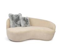Nordic Sheep Sheepskin Cushion Covers 40x40 cm | Durable New Zealand Long-Hair for a Nordic Style | Perfect Fluffy Pillows for Sofa, Chair & Bed | Color: Light Grey