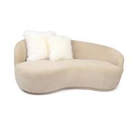 Nordic Sheep Sheepskin Cushion Covers 40x40 cm | Durable New Zealand Long-Hair for a Nordic Style | Perfect Fluffy Pillows for Sofa, Chair & Bed | Color: White