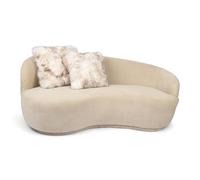 Nordic Sheep Sheepskin Cushion Covers 50x50 cm | Durable New Zealand Long-Hair for a Nordic Style | Perfect Fluffy Pillows for Sofa, Chair & Bed | Color: Wolf Tip