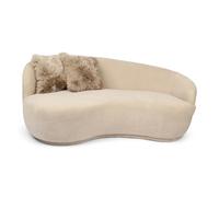 Nordic Sheep Sheepskin Cushion Covers 50x50 cm | Durable New Zealand Long-Hair for a Nordic Style | Perfect Fluffy Pillows for Sofa, Chair & Bed | Color: Light Braun