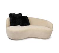 Nordic Sheep Sheepskin Cushion Covers 50x50 cm | Durable New Zealand Long-Hair for a Nordic Style | Perfect Fluffy Pillows for Sofa, Chair & Bed | Color: Black